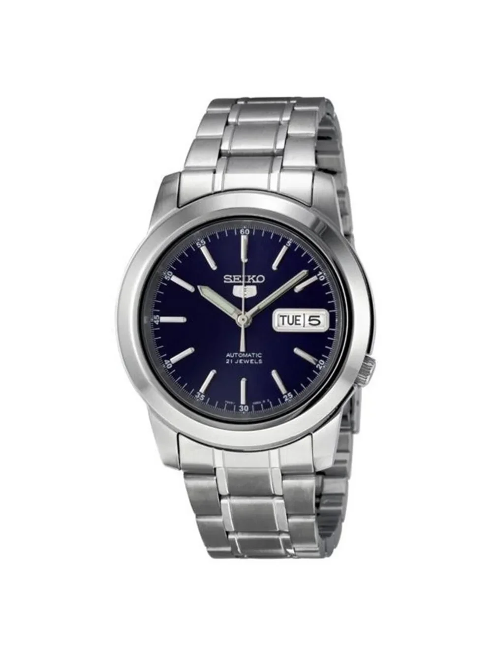 NWT Seiko Series 5 Automatic Blue Dial Men's Watch